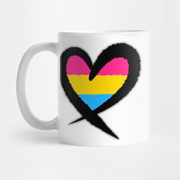 Pride Pansexual Little heart by Blanco-Nuclear (stickers pack and animal pockets)